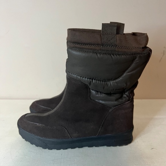 Lands End Brown Suede Lined All Weather Boots Style #406465 - Picture 4 of 7